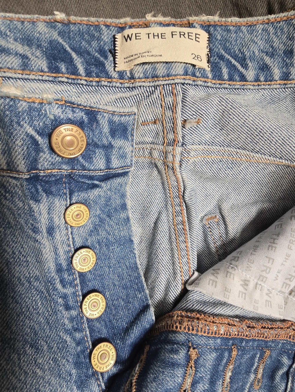 NWOT We The Free Good Luck Mid-Rise Barrel Jeans - Picture 15 of 16